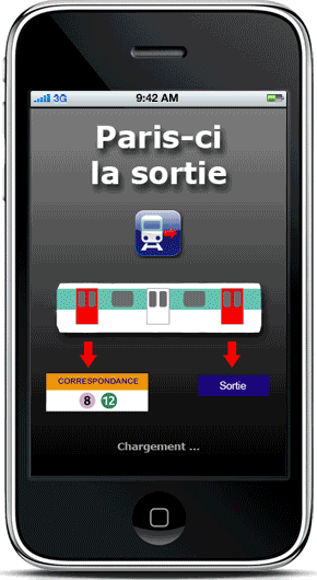 Paris ci la sortie de metro